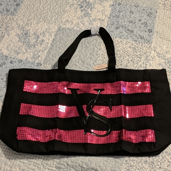 victoria secret bling tote bag